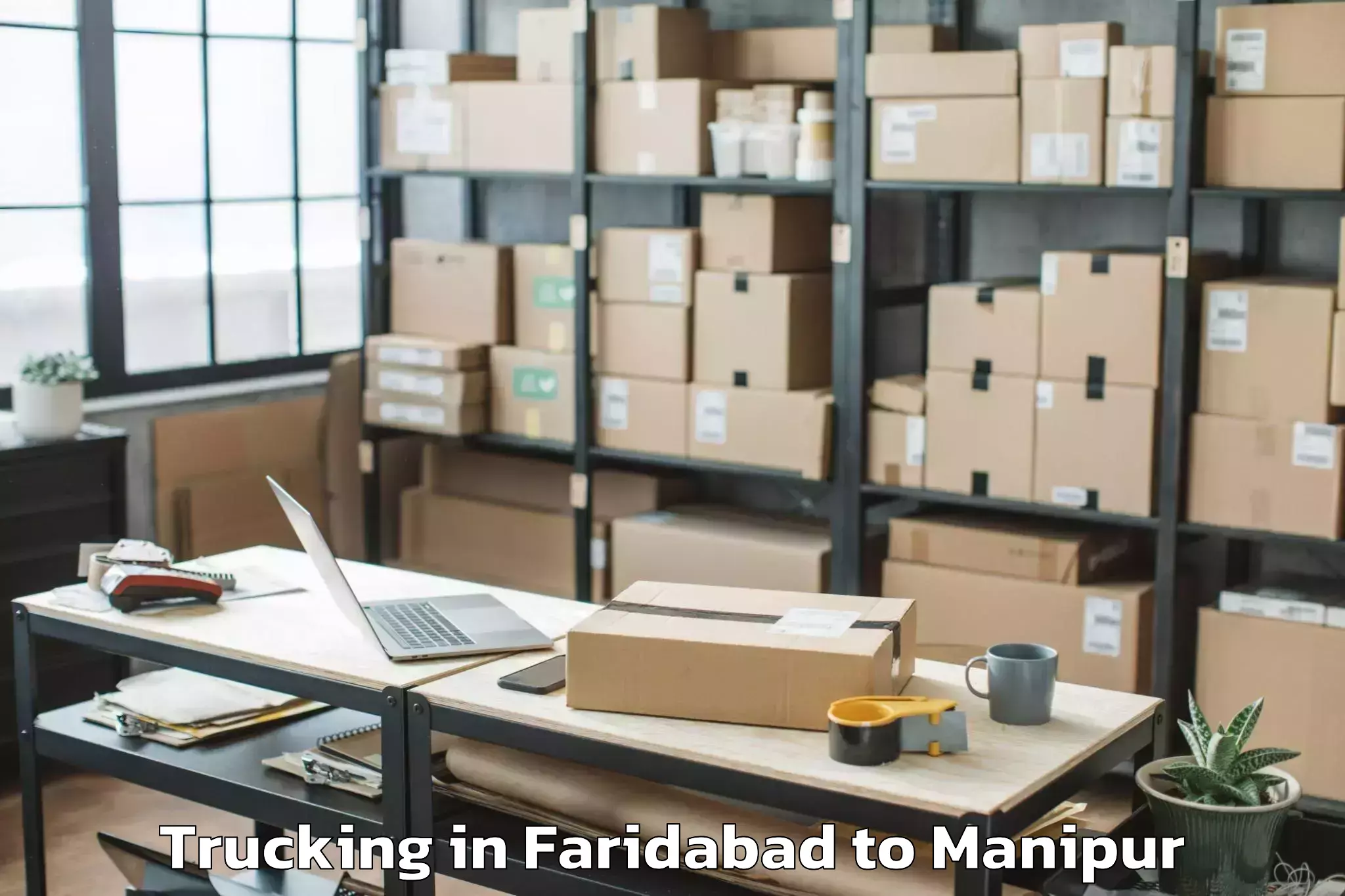 Faridabad to Tengnoupal Trucking Booking